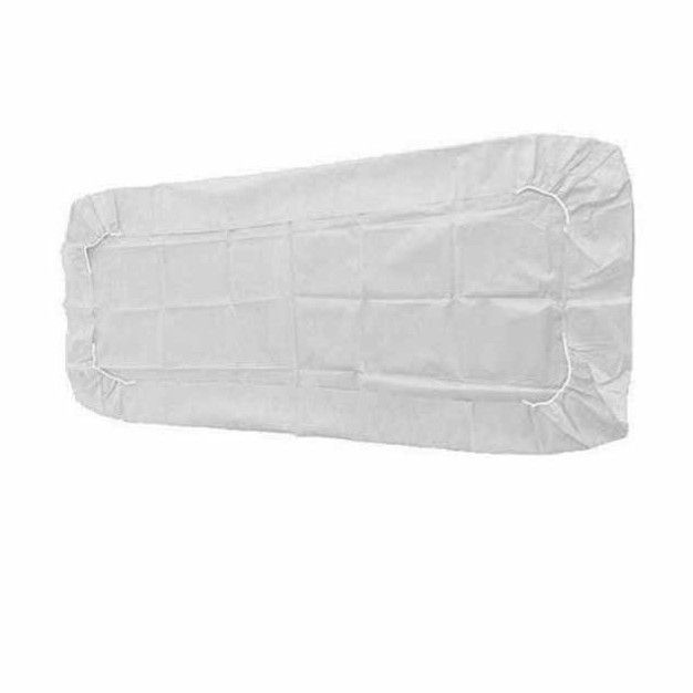 ملحفه یکبار مصرف دو سرکش سفید 120*220 گرماژ 25 ( ارسال از تهران )